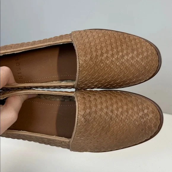 Nisolo Mara Woven Leather Brown Almond Flats Size 7.5 Quiet Luxury Capsule - Picture 13 of 15